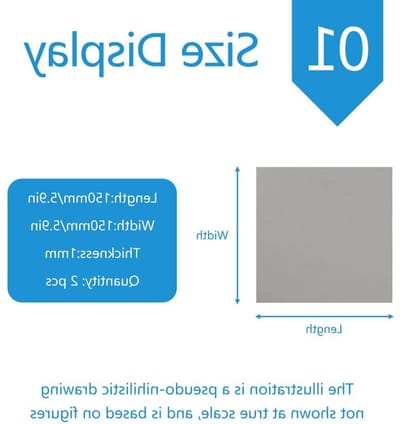 Metalen Plaat - Vlak IJzer - Metaal Bewerken - Precisie Gesneden - 15x15 cm - One Color