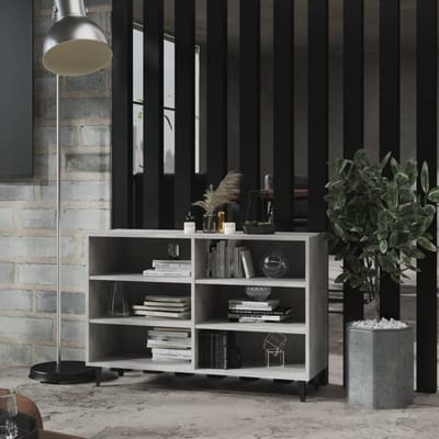 vidaXL - Dressoir - 103,5x35x70 - cm - spaanplaat - betongrijs
