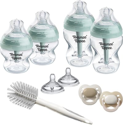 Tommee Tippee Advanced Anti-Colic Babyflessen en spenen Startersset - flessen van 150 ml en 260 ml voor pasgeboren baby's - 0m+