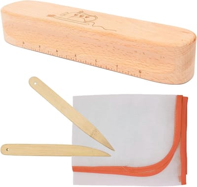 Kleppers Strijken - Naaigereedschap Drukblok - Naden Afvlakken - Duurzaam Hardhout - 27 cm - Natuurlijk Hout