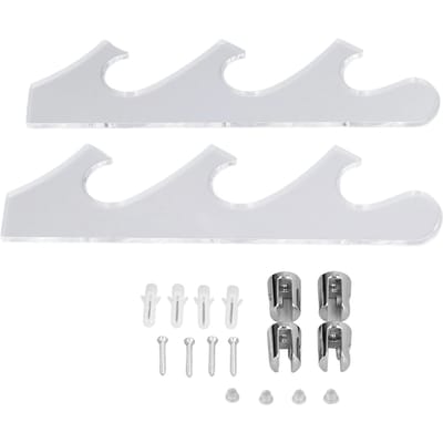 1 Paar Zwaardhouder Standaard Zwaard Display Rek Wandmontage Samurai Zwaard Hanger voor ThuisZwart white
