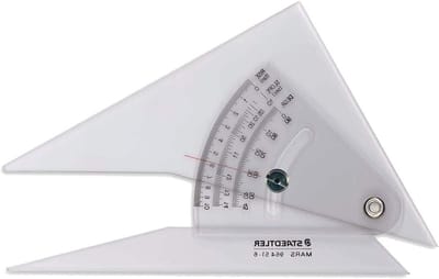 Verstelbare Liniaal - Tekenhulp - Tekenen Tekenen - Vierkant Model - 15cm - Zwart