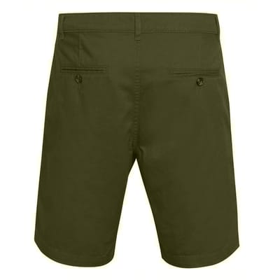 Asquith & Fox Heren Casual Chino Shorts (Olijf)