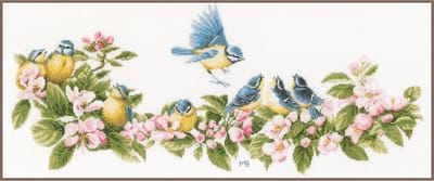 Lanarte Borduurpakket - Borduurset - Borduurpakket volwassenen - Telpakket kit - 61 x 26cm - Pimpelmezen - Marjolein Bastin - PN-0173176