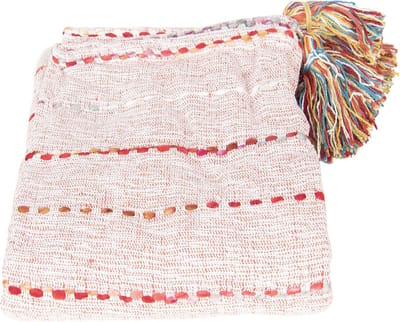 Clayre & Eef Plaid KT060.084 125*150 cm - Meerkleurig Katoen  Deken  Kleed  Dekentje