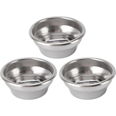 3 pièces 54mm Panier Filtre à Café Acier Inoxydable Panier Portafiltre Tasse pour Machine à Café 54mm gray
