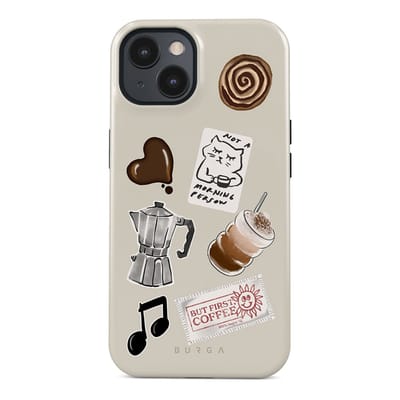 BURGA Tough MagSafe Case geschikt voor Apple iPhone 15 - MagSafe - Oat Milk Please