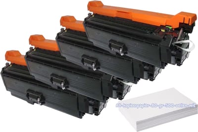 KATRIZ® huismerk toner CE264X Zwart (18500 pagina's)+ CF031 Cyaan(13500 pagina's) + CF032 Geel + CF033 Magenta (13500 pagina's) (HP646X/A)| Geschikt voor HP Color LaserJet CM4540 / HP Color LaserJet CM4540F / HP Color LaserJet CM4540FSKM