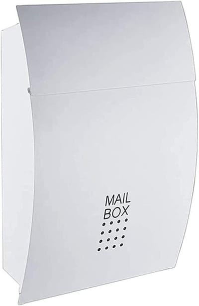 Brievenbus Pakketbox - Postbox Pakketkluis - Post Veilig Ontvangen - Met 2 Sleutels - Medium - Wit