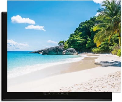 KitchenArt - Tropical Escape – Inductie Beschermer - 76x51.5 cm - Kookplaat Beschermer - Luxe Afdekplaat Inductieplaat - Anti-slip & Oprolbaar - Beschermmat Inductiekookplaat