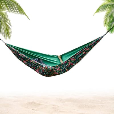 Reishangmat - Draagbare hangmat - Outdoor Ontspanning - Extra grote afmetingen - 270 x 140 cm - Groen