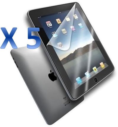 iPad 2 / iPad 3 / iPad 4 - 5 stuks Beschermende kunststoffen Plastic screenprotector transparante plastic schermfolie voor tablets