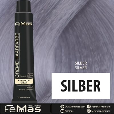 Femmas (Zilver) - Haarverf - Pure & Mix - 100ml