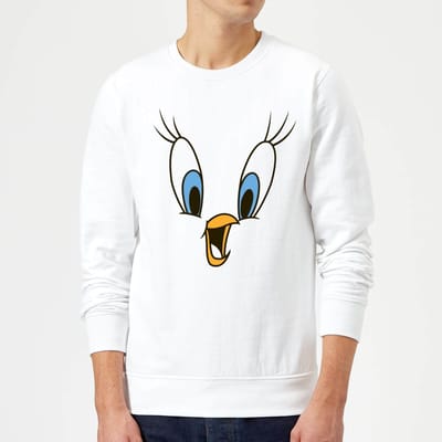 Looney Tunes Tweety Face Trui - Wit - S