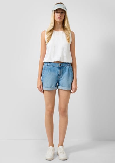 s.Oliver -qs Jeans Blue Denim Größe: W34 | Kurze Sporthosen Outlet | Damen | Blau