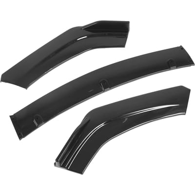 3 stuks Voorbumper Lip Splitter Spoiler Anti-botsing Waterdicht Universele Carrosseriedelen voor AutoGlanzend zwart