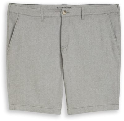 Tom Tailor - Plus Size - Chino-short met stretch - Maat 42 - deep leaf green structure