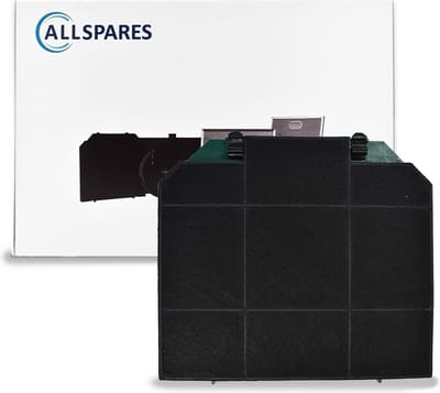 AllSpares Longlife Koolstoffilter voor afzuigkappen geschikt voor o.a. AEG-Electrolux Zanussi MCFE33 / 9029801322 en Faber 112.0261,258 / F12 (265x235x15mm)