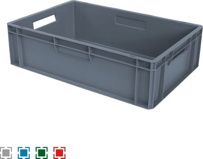 Alpac Stapelbak - Opbergbak - 600 x 400 x 170 mm - 30L - Grijs