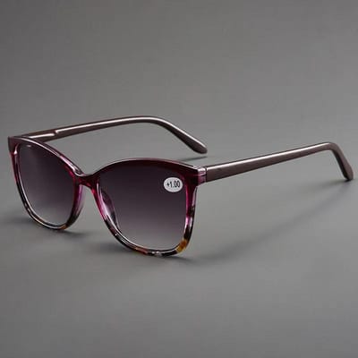 Unisex Presbyopie Leesbril Grijs Glas Mode Bril met Sterkte voor Mannen Vrouwen 3 gray