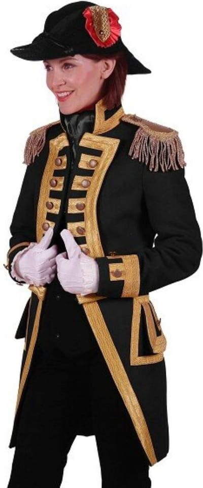 Carnavalsjas Dames - Nelson - Carnaval - Oeteldonk - Zwart - Lang Model - Maat XXL