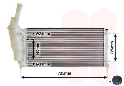 Van Wezel - RADIATOR VOOR LANCIA YPSILON I 1995-2003 RA441541VWAN