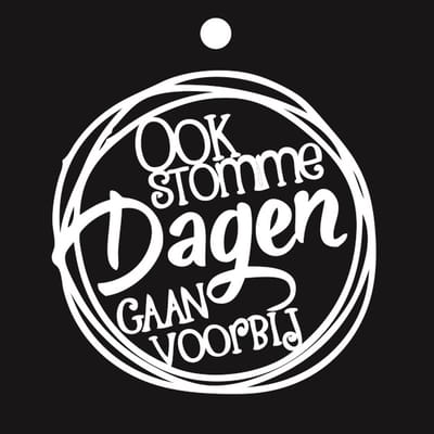 Luxe Bloemenkaartje - Cadeaukaartje - Label - Wenskaartje - 7x7cm - Zwart - Stomme Dagen - 20 Stuks - Met Boorgaatje