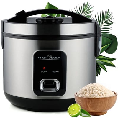 ProfiCook RK 1285 Rijstkoker en Stoomkoker - 1,2 liter - RVS