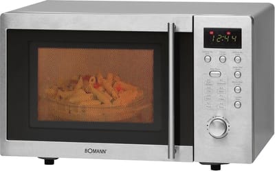 Magnetron met grill - Kleine oven - Snel eten bereiden - 8 automatische programma's - 20 liter inhoud - Zilverkleurig