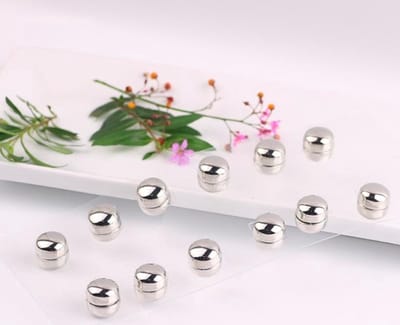 Finnacle - Hoofddoek Magneet - Perfecte Hijab accessoires in Zilver (1 paar)