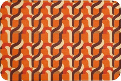 Badmat 90x60 cm - Antislip - Retro - Modern - Kleurrijk - Badmatten voor badkamer - Badkamermat - Douchemat - Badkamer mat