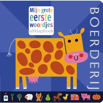 Mijn Grote Eerste Woordjes Uitklapboek - Boerderij - Teresa Bellón