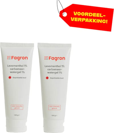 2x Fagron Levomenthol 1% Carbomeerwatergel 1% - Voordeelverpakking!