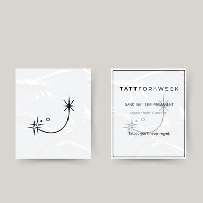 Tijdelijke tattoo capricorn sterren | Neptattoo volwassenen | Tijdelijke tattoo voor volwassenen | Temporary tattoo | Plaktattoos voor volwassenen | Neptattoos | Probeer zorgeloos een tattoo | tattforaweek