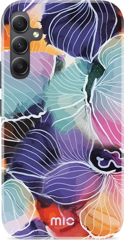 MIO MagSafe Samsung Galaxy A34 Hoesje | Hard Shell Back Cover | Geschikt voor MagSafe | Flowers