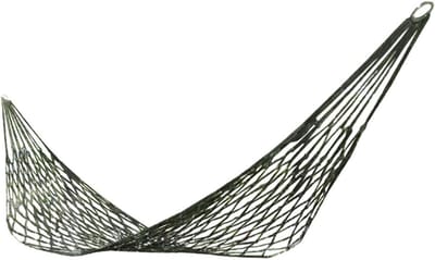 Hangmat van gaas - Nylon hangmat Kampeerhangmat - Buiten ontspannen - Ademend en zacht materiaal - 250x150 cm - Leger groen
