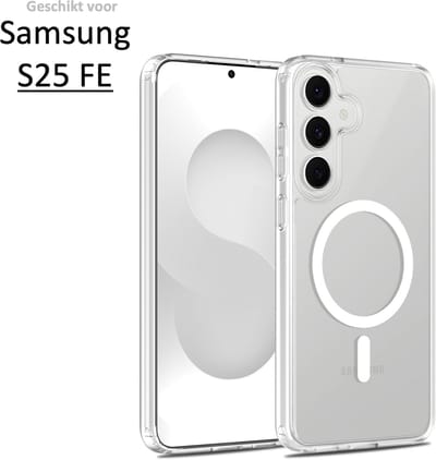 Brosendaal Hoesje - Geschikt voor Samsung Galaxy S25 FE – Transparant – Telefoonhoesje – Ondersteunt Draadloos Opladen – Ultradun en maximale Valbescherming