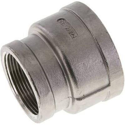 2'' NPT x 1 1/2'' NPT RVS Ronde Sok 16 Bar - FL2S-F-SH-200N-112N
