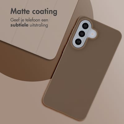 imoshion Hoesje - Geschikt voor Samsung Galaxy A57 (5G) - Color Backcover - Bruin