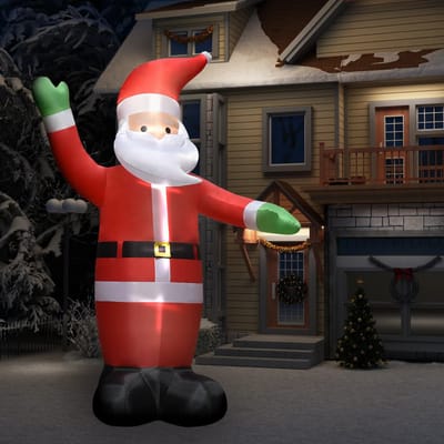 vidaXL - Kerstman - opblaasbaar - met - LED's - IP44 - 4,5 - m