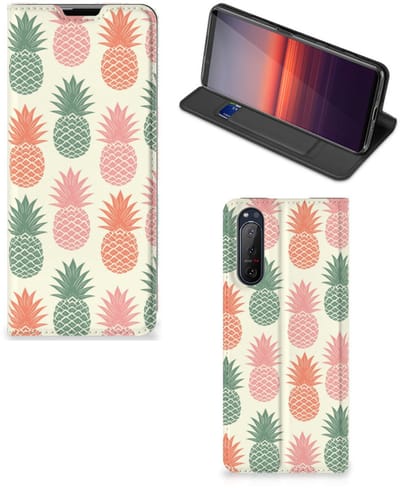 Sony Xperia 5 II Flip Style Cover Ananas