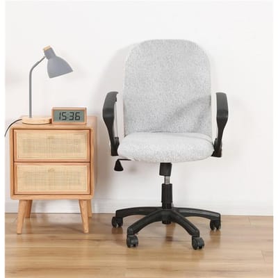 Geometrische Computerstoelhoes Spandex Stretch Bedrukt Kantoorstoelhoes Anti-Vuil Verwijderbaar Wasbaar Fauteuil Zit Sliphoes 1 piece