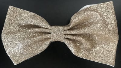 Finnacle Haarstrik clip - Glitter - Glamour - Goud - Haarspeld - Speld - Strik - Strikje - Meisjes - Kids - - Feest - Bruiloft - Jubileum - Christmas - Kerst - Stijl - Chique - Trend