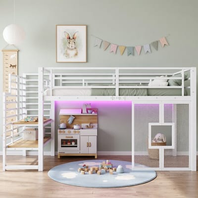 Gutent-Hoogslaper-met-treppe-met-opbergtrap-met-led-verlichting-met-vensters-wit-90x200-cm