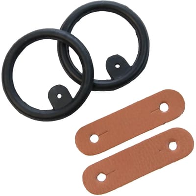 Rubberen ringen en leren lipjes Umbria Equitazione