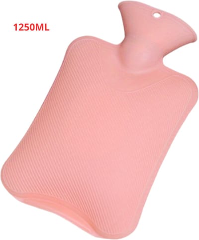 Nivard Warmtekruik - Warmwaterzak Met Hoes - Warmwaterkruik - Warmtekussen - Knuffel Kruik - Bag - Roze - 1,25 Liter