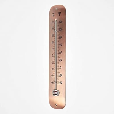 Wandgemonteerde Tuinthermometer - Buitentemperatuurmeter in Celsius en Fahrenheit voor Terras, Kas en Tuin