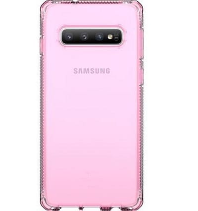 Itskins, Hoesje geschikt voor Samsung Galaxy S10 Plus - Light Spectrum Clear Series, Roze
