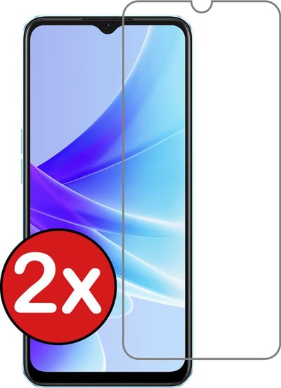 Screenprotector - 2 Stuks - Geschikt voor OPPO A57s - Extra Sterk - Beschermglas - Gehard Glas - Tempered Glass - Screen Protector