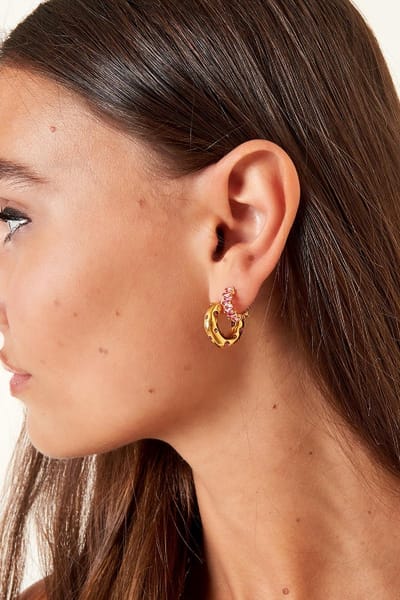 Oorbellen In Style Goud kleur Koper